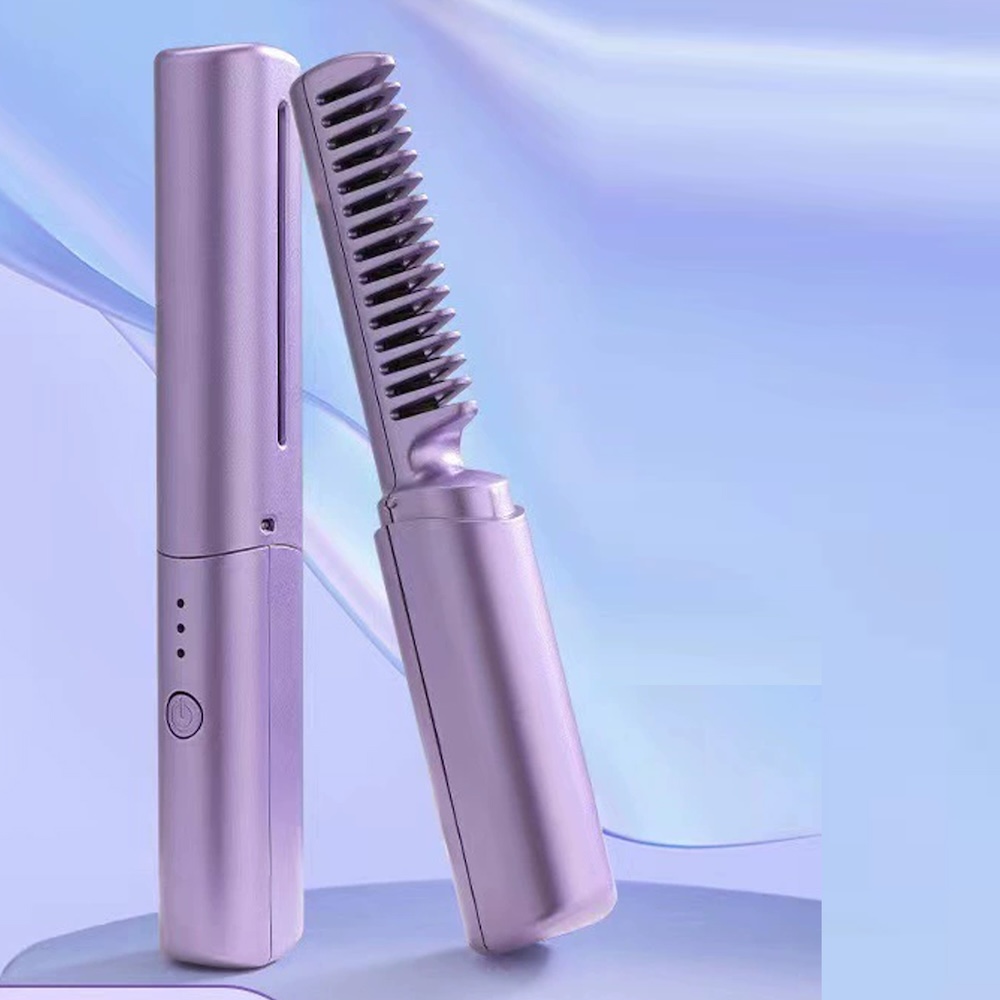 2 In 1 Wireless Hair Straightening Comb And Curling Iron Header Image