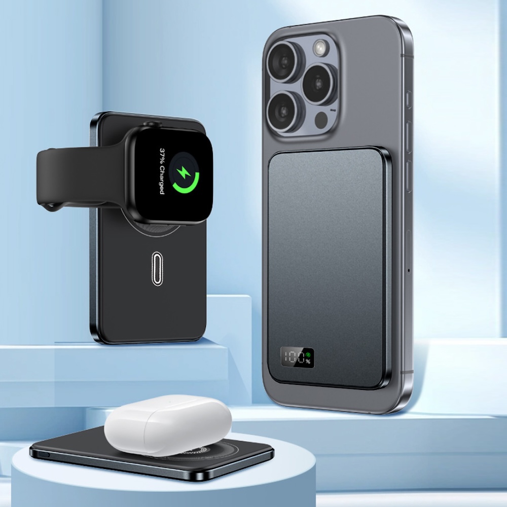 3-in-1 Magnetic Wireless Charger Header Image